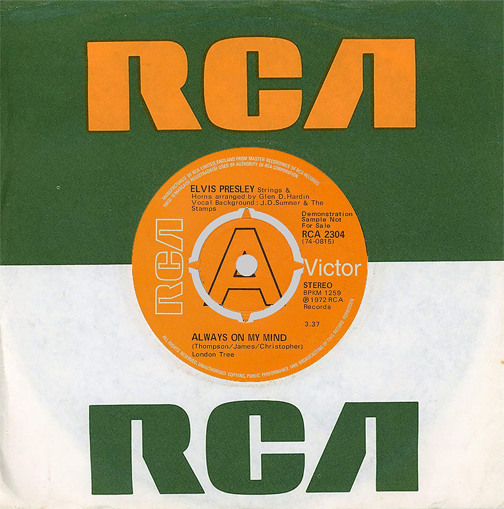 Always On My Mind Demo Sleeve - Side 1