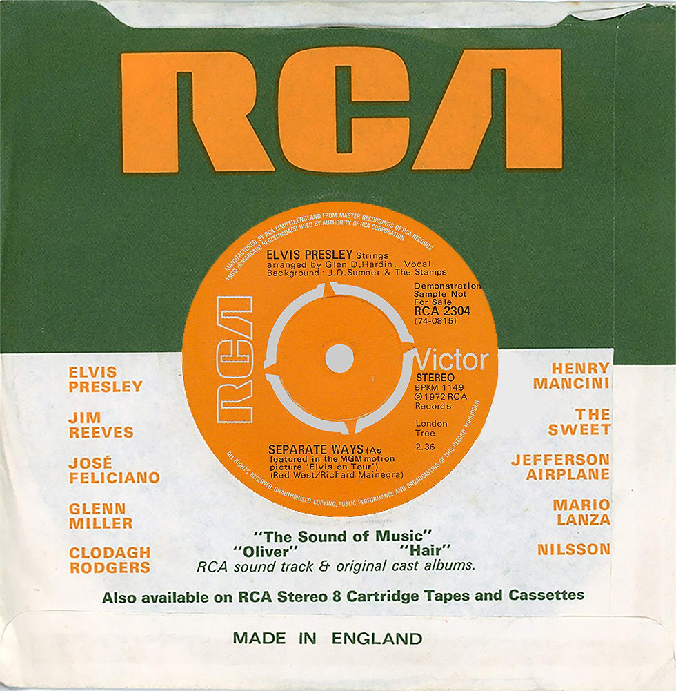 Always On My Mind Demo Sleeve - Side 2