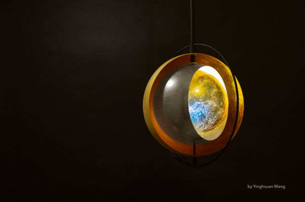 GOLDBLU lamp, 金箔照明