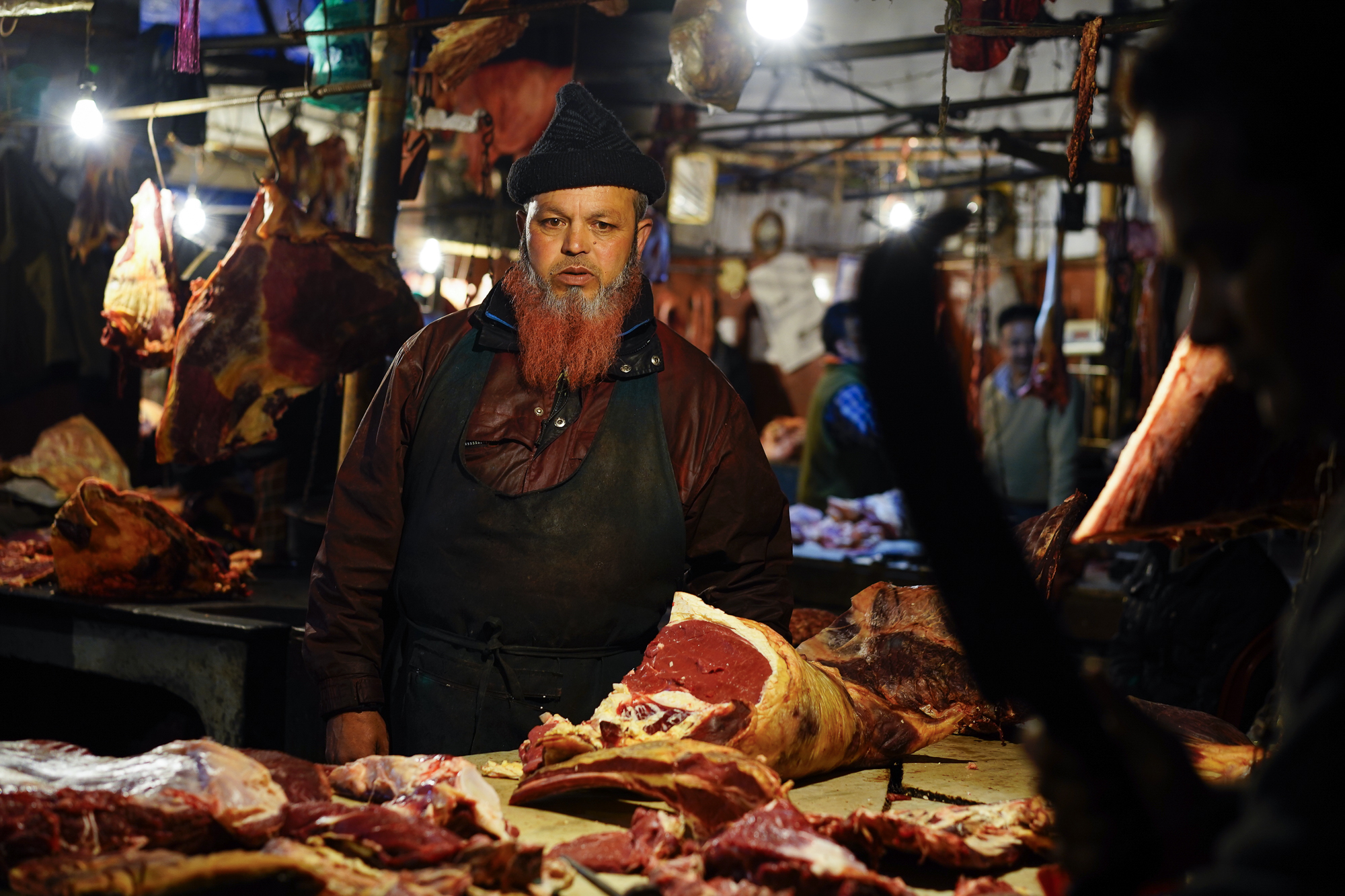 Le marché de viandes