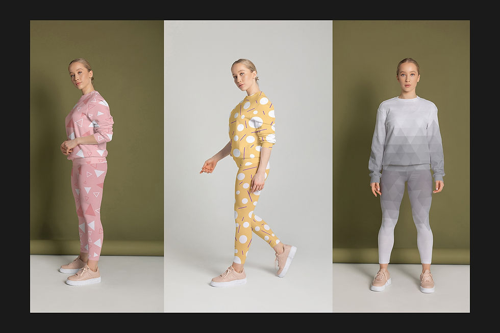 Thumbnail: Leggings and Sweatshirt Mock-Up Set