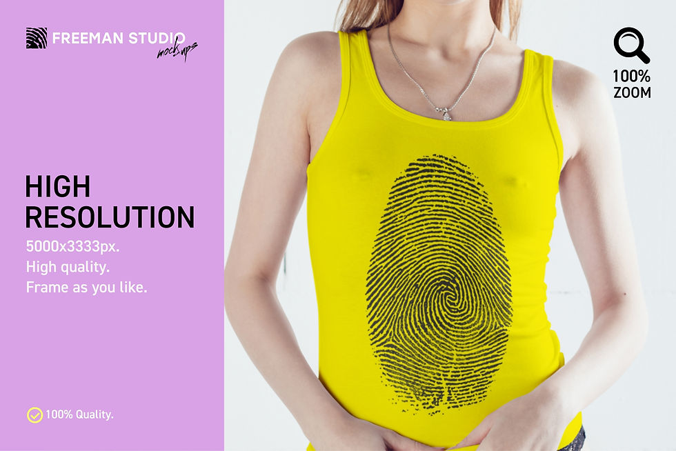 Thumbnail: Girl's Tank-Top Mock-Up Set