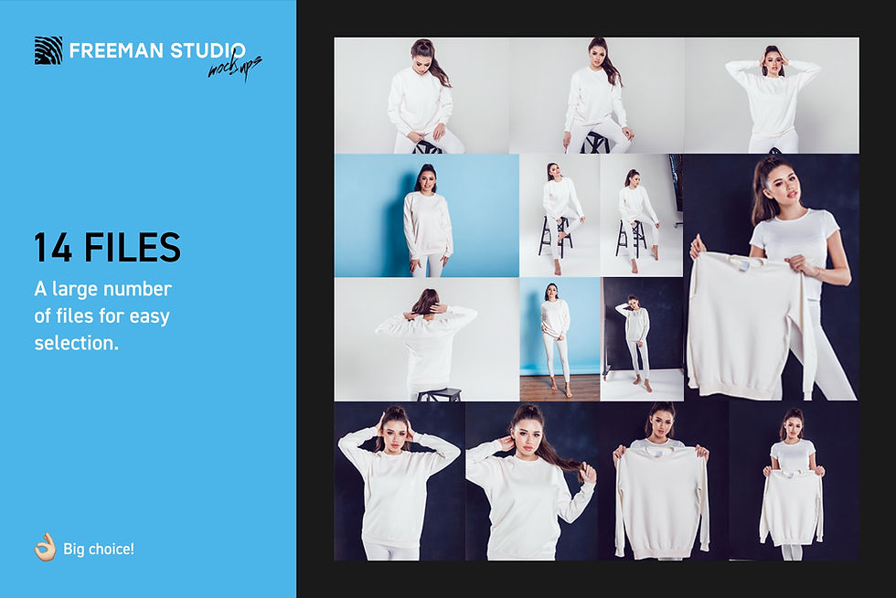 Thumbnail: Sweatshirt Mock-Up Set