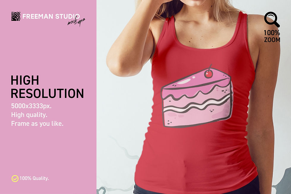 Thumbnail: Girls Tank-Top Mock-Up Set