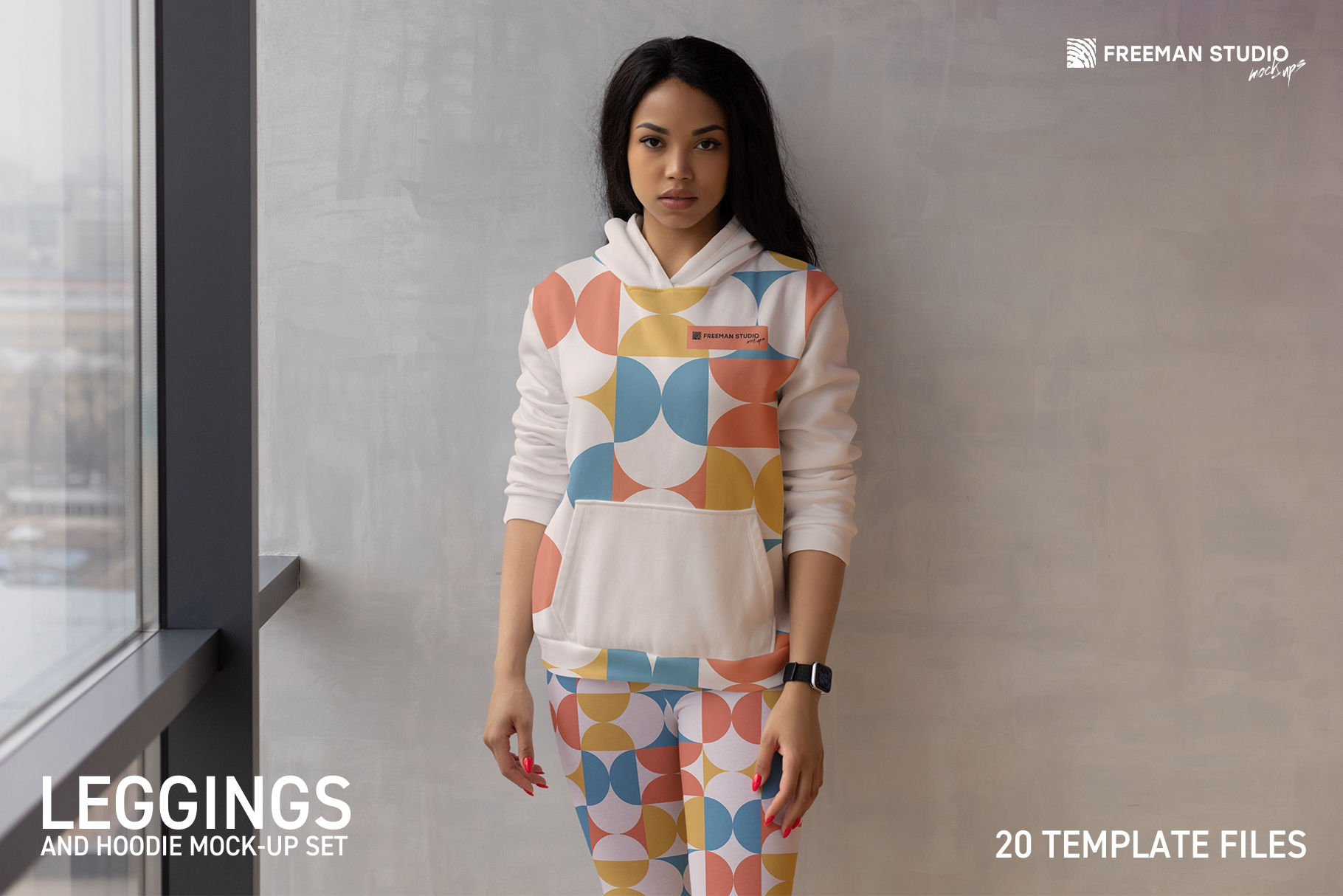 Leggings and Hoodie Mockup