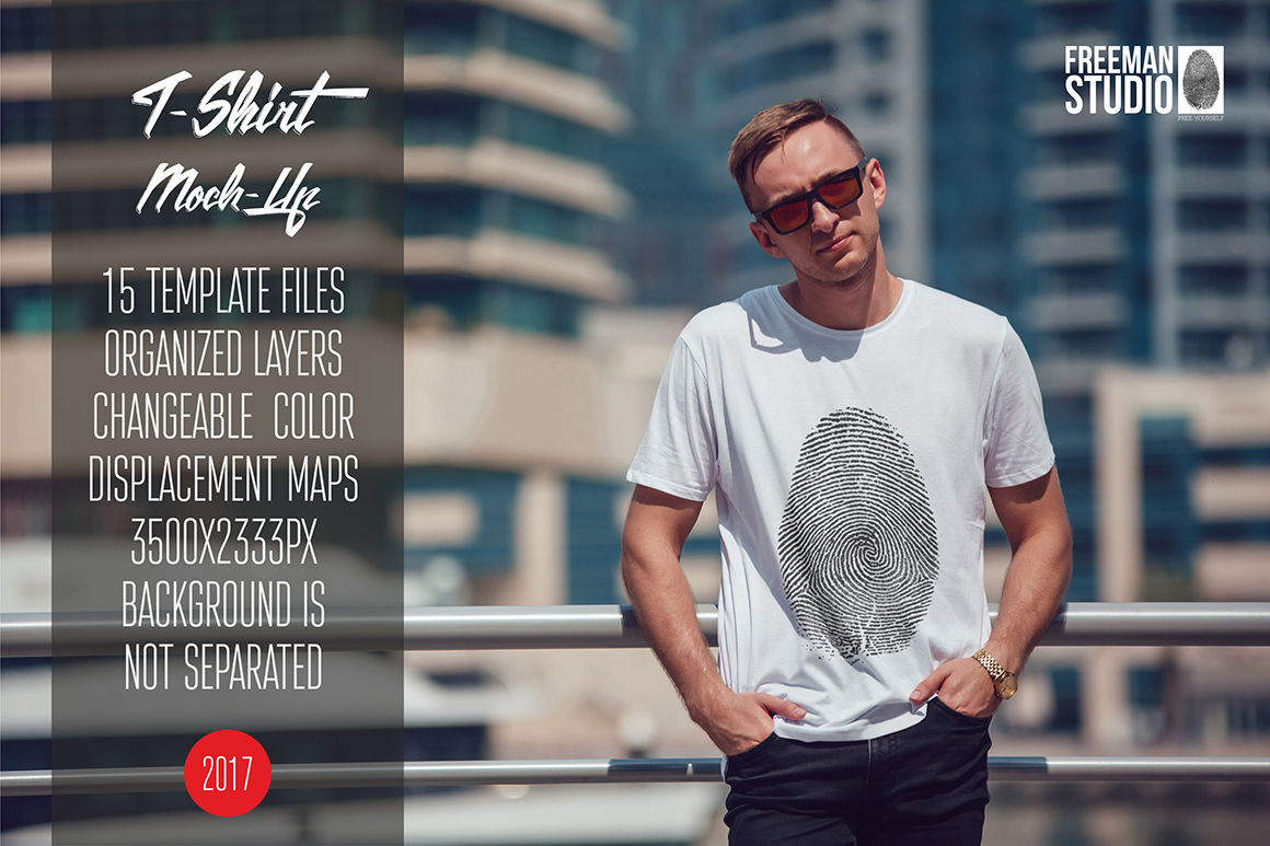 Men's T-Shirt Mock-Up Vol.5 2017