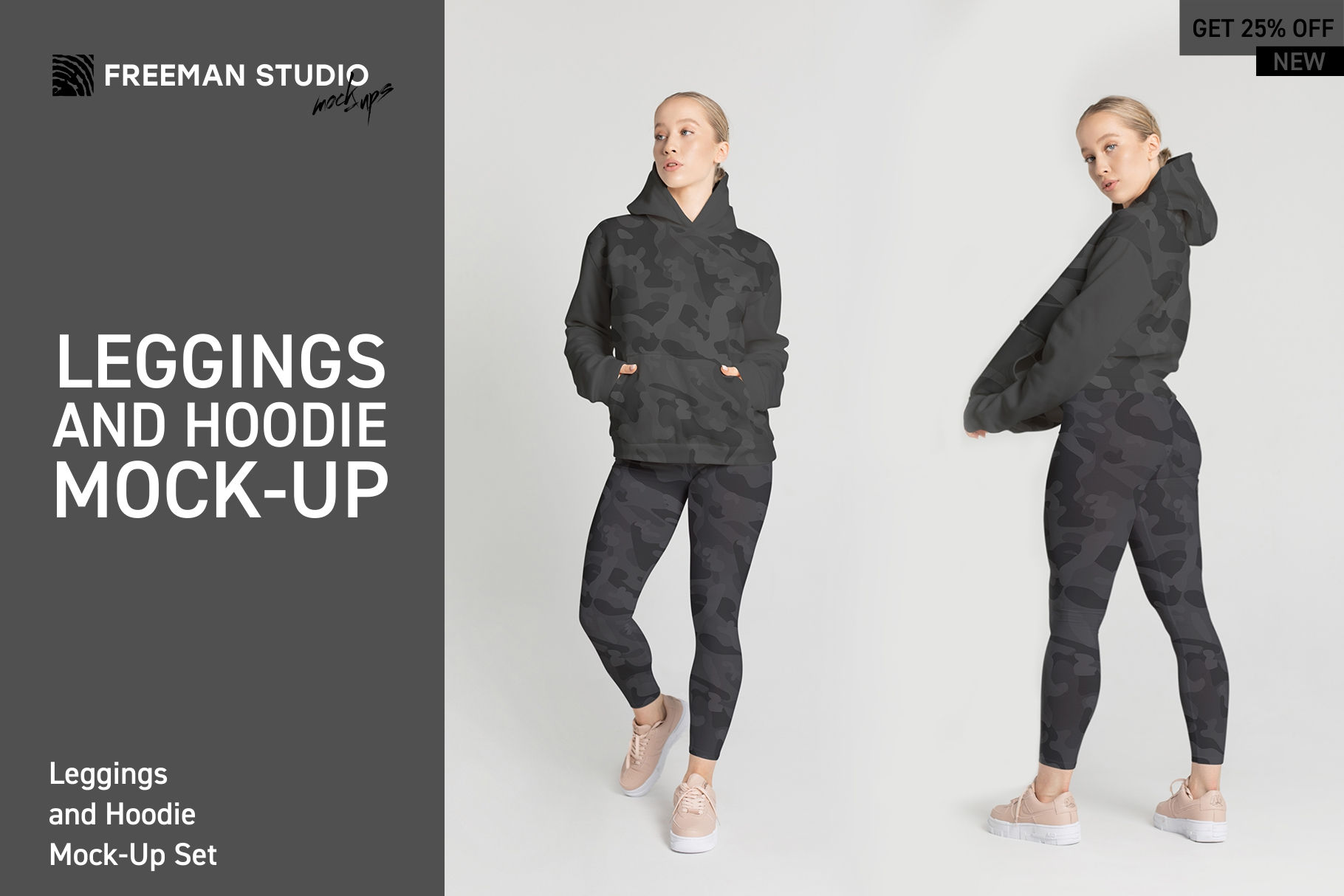 Leggings and Hoodie Mock-Up Set