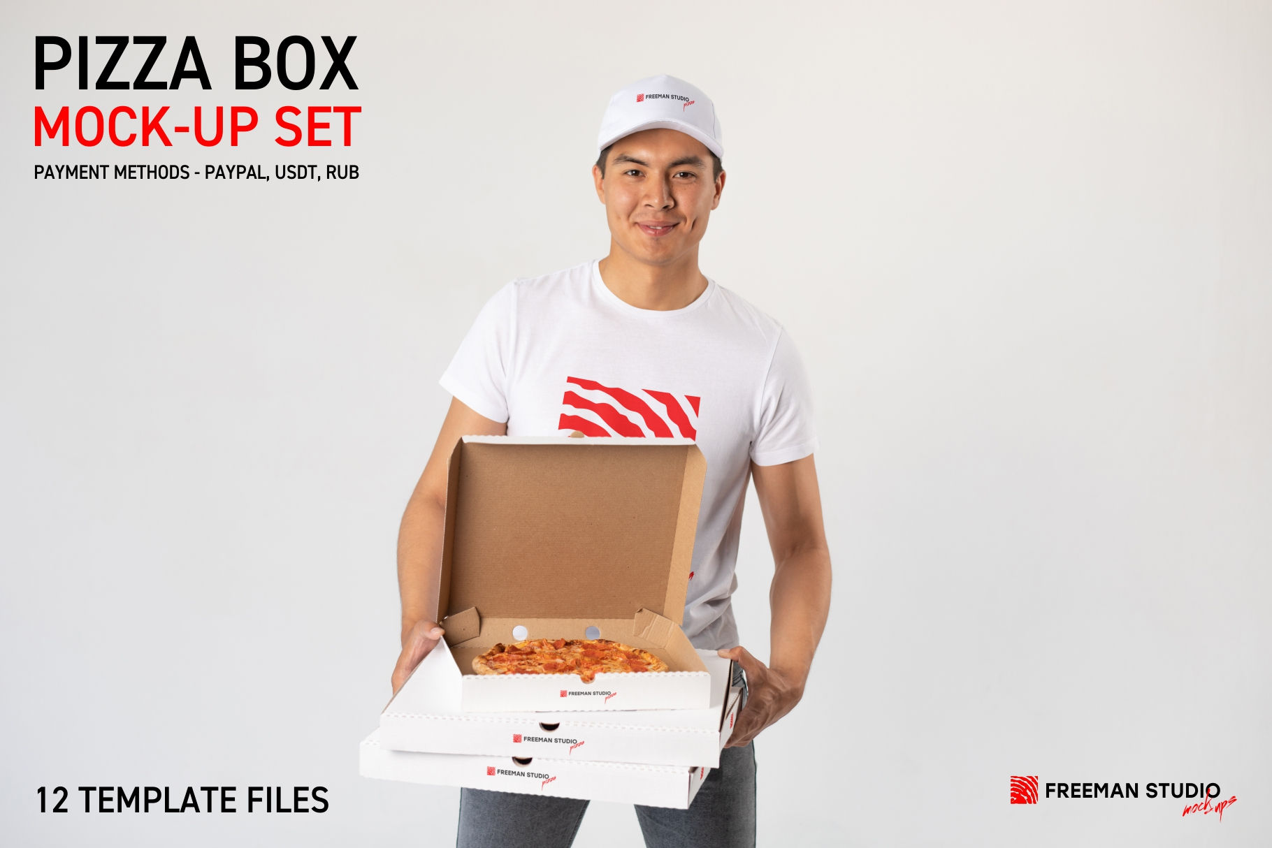 Pizza Box Mock-Up Set