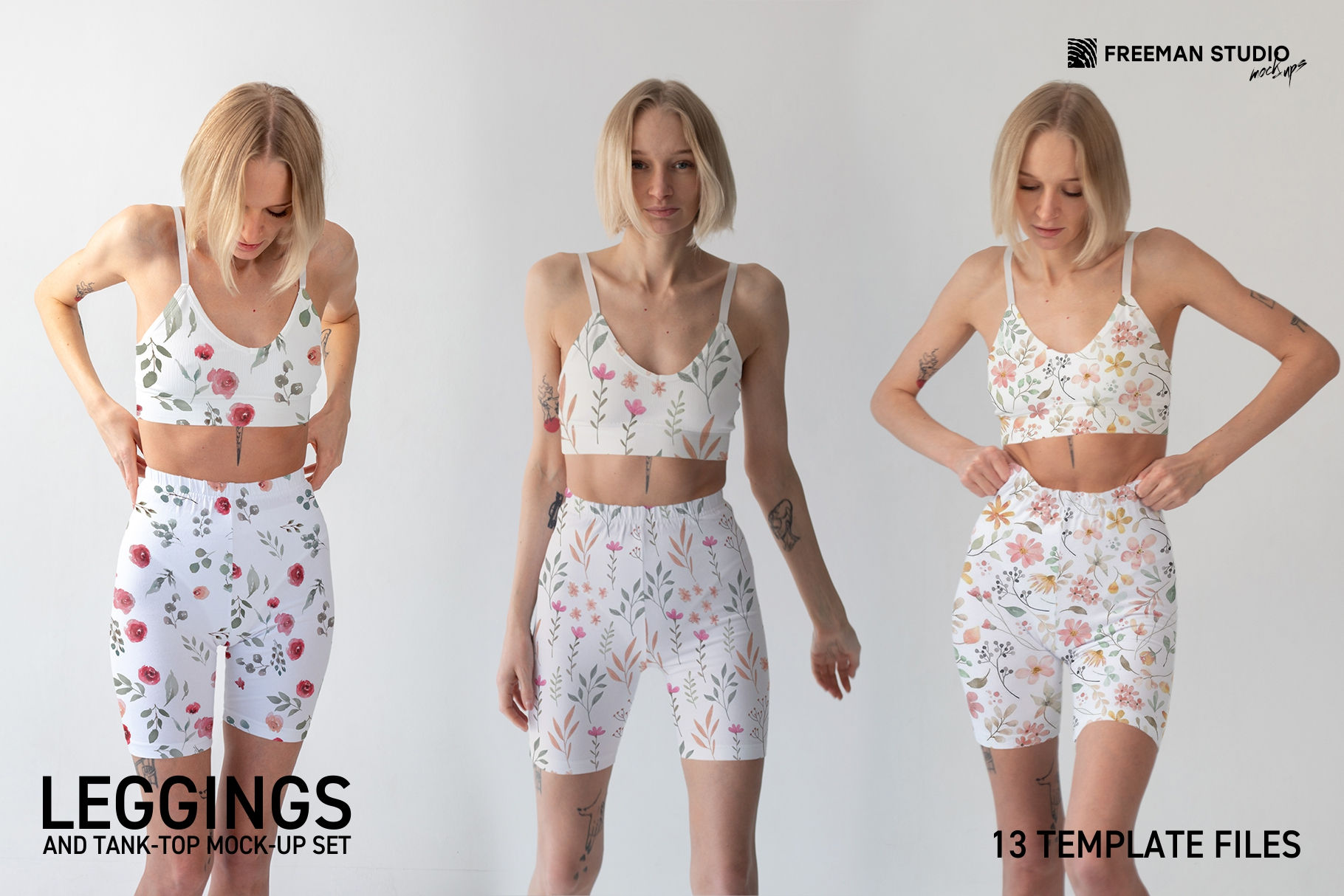 Leggings and Tank-Top Mock-Up Set