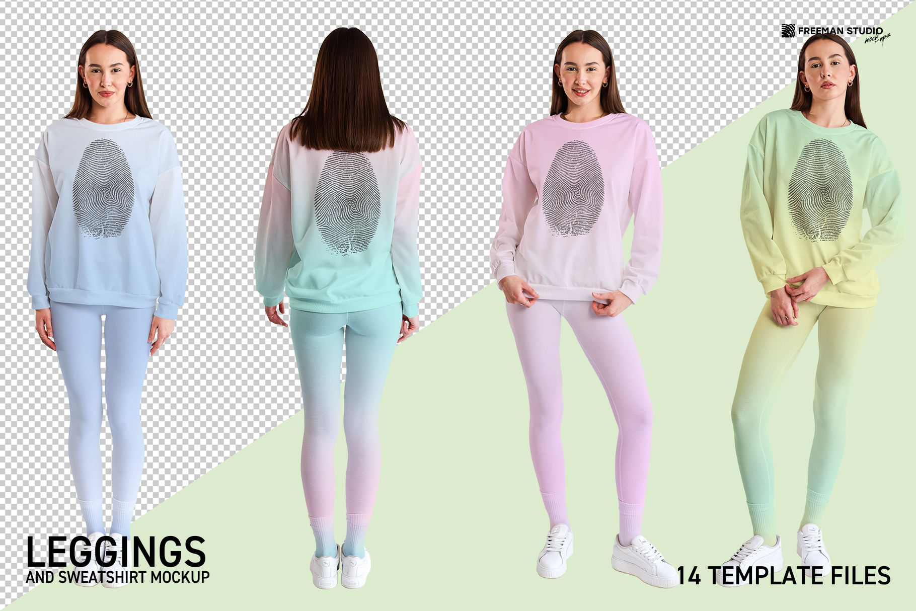 Leggings and Sweatshirt Mockup