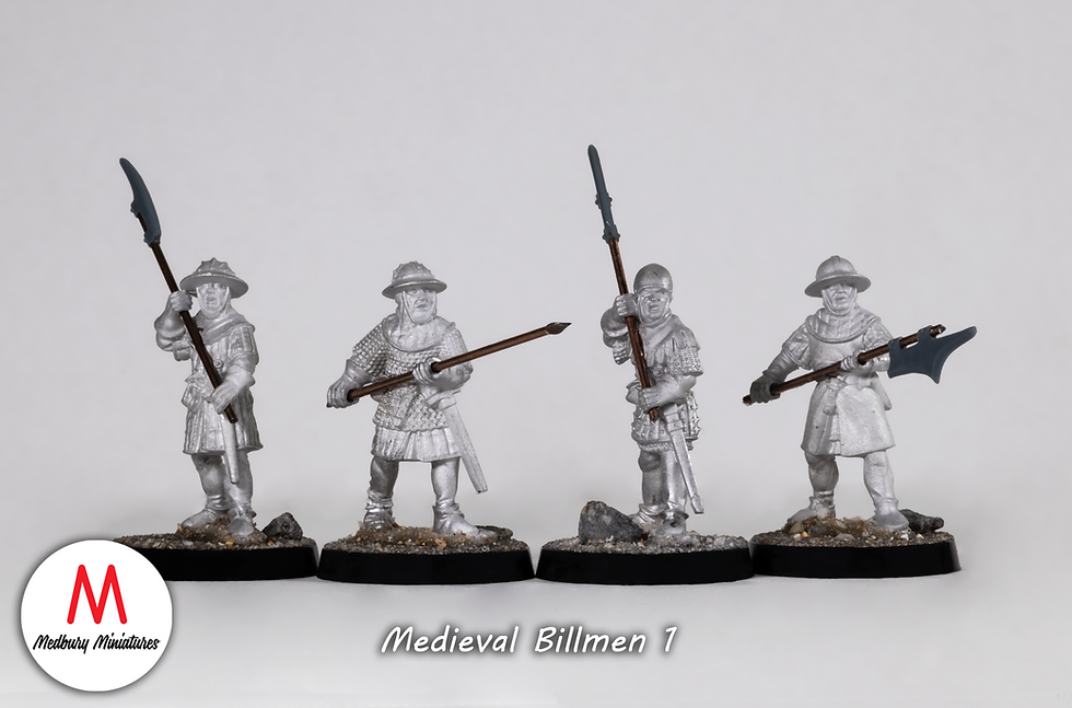 Medieval Billmen 1 (x4)