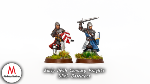 Early 14th Century Knights With Bascinets | Medbury Miniatures