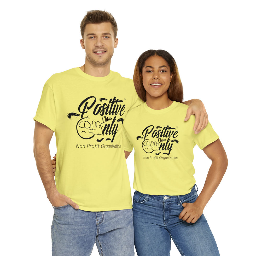 Thumbnail: Unisex positive vibes only organization Tee