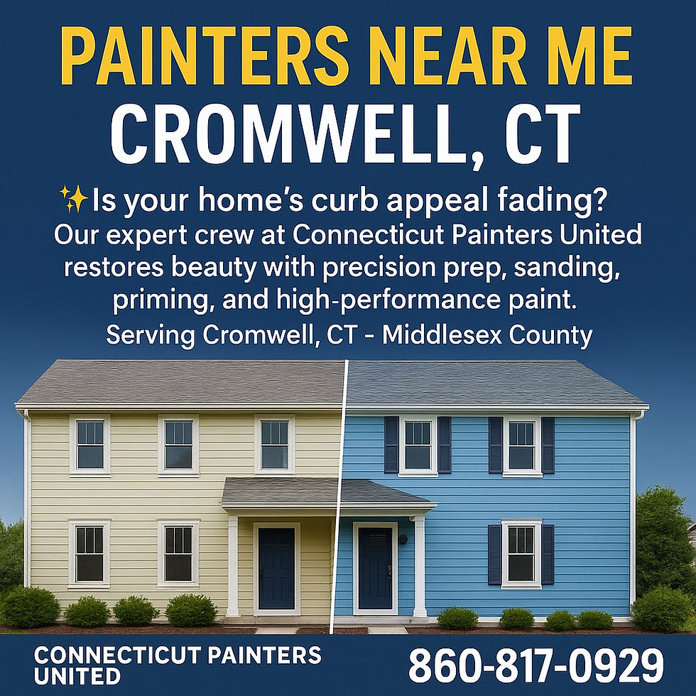 Exterior house painting in Hartford CT with professional painters using Sherwin-Williams products, freshly painted colonial home exterior in Middletown Connecticut, vinyl siding painting and restoration services in Cromwell CT, residential exterior painting near me in New Haven CT, interior wall painting in Stamford CT living room with modern colors, professional kitchen cabinet painting services in Greenwich Connecticut, bedroom interior painters near me in Bridgeport CT, residential interior painting with crisp lines and flawless finishes, soft washing siding in Rocky Hill CT before exterior paint, power washing deck and fence for painting in Newington Connecticut, professional house washing services to prepare for painting in West Hartford CT, deck staining services in Norwalk CT with Sherwin-Williams WoodScapes, cedar fence staining and sealing in Waterbury Connecticut, professional wood deck painters and stainers in Danbury CT, commercial office building painters in Fairfield Connecticut, professional painting services for retail storefront in Bristol CT, Connecticut Painters United commercial interior painting project in Manchester CT, interior wall painting and modern color updates in Milford CT, exterior siding restoration and painting services in Meriden CT, expert painters near me providing residential and commercial painting across Connecticut.