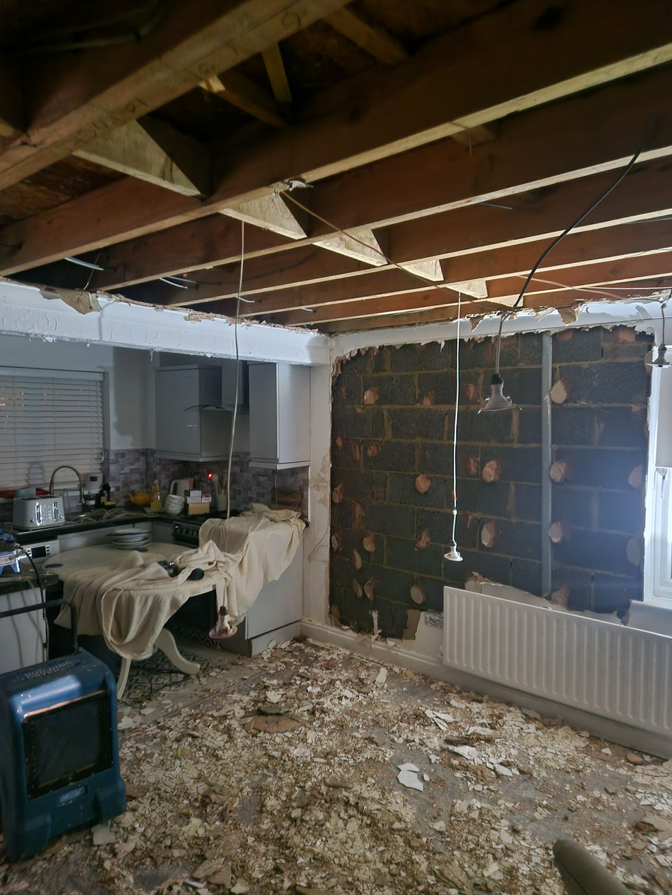 Before shot living room
