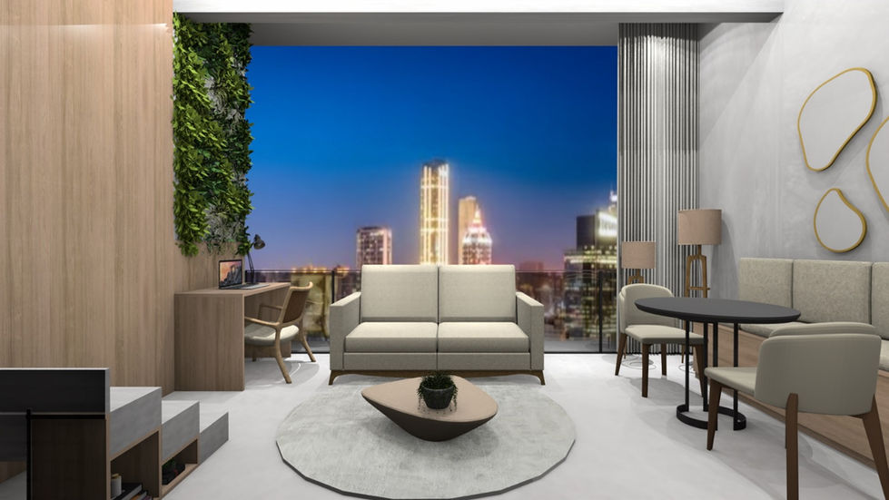 HYDECOR MODELOS DE STUDIOS MAIS COM PÉ DIREITO ALTO