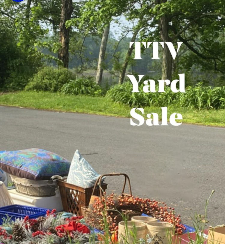 River Drive in Titusville on yard sale day