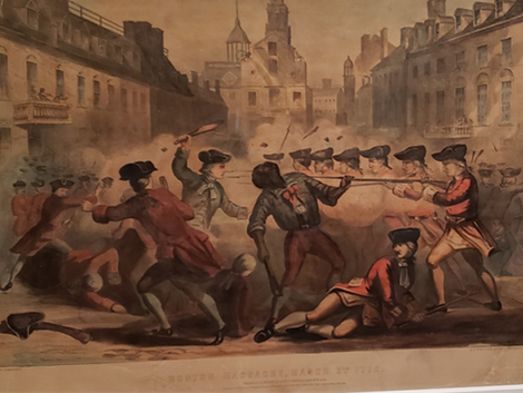 Painting of the Boston Massacre