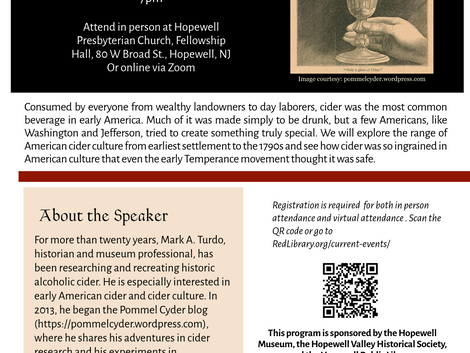 Cider in the 18th century - a talk by Mark A. Turdo