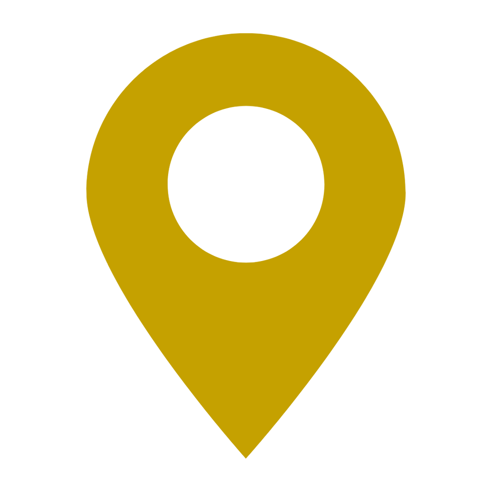 Golden location marker icon