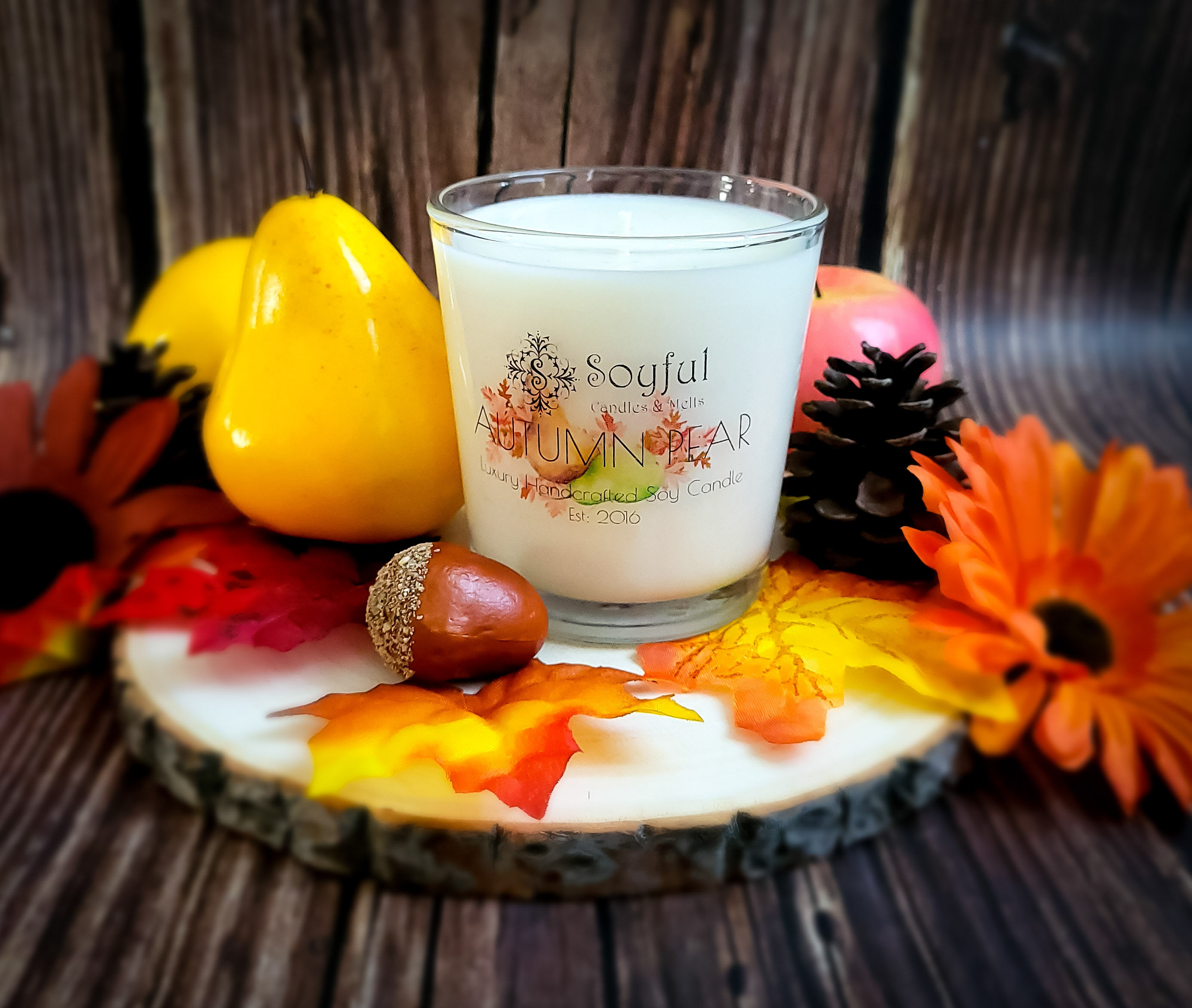 Autumn Pear Soy Candle 13 oz