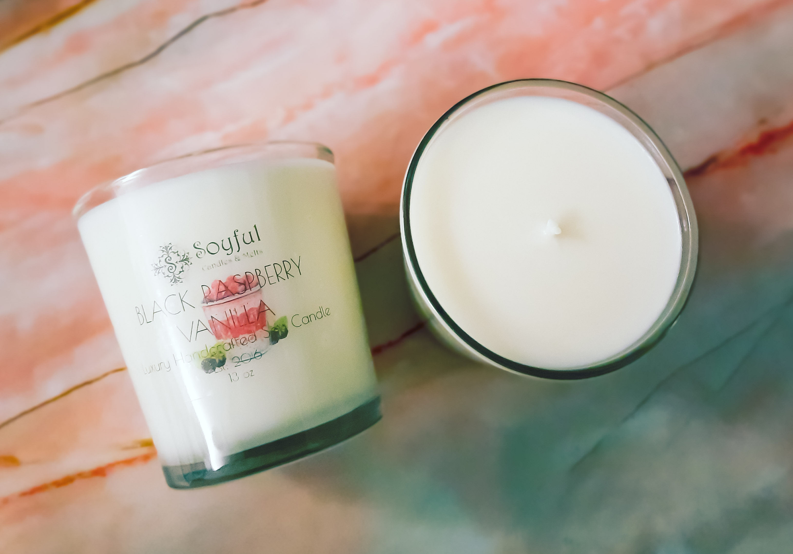 Black Raspberry Vanilla Soy Candle 13 oz