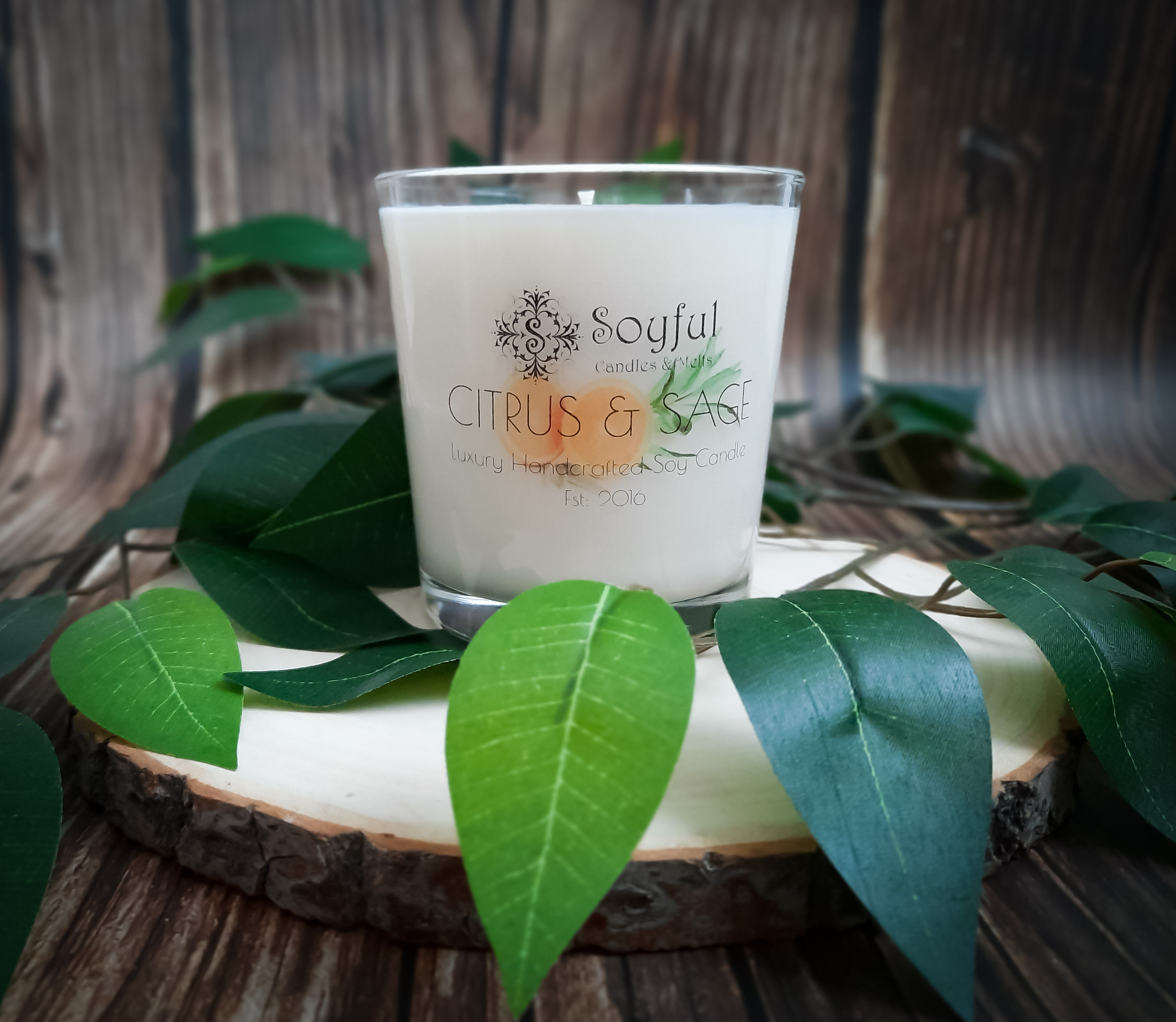 Citrus & Sage Soy Candle 13 oz