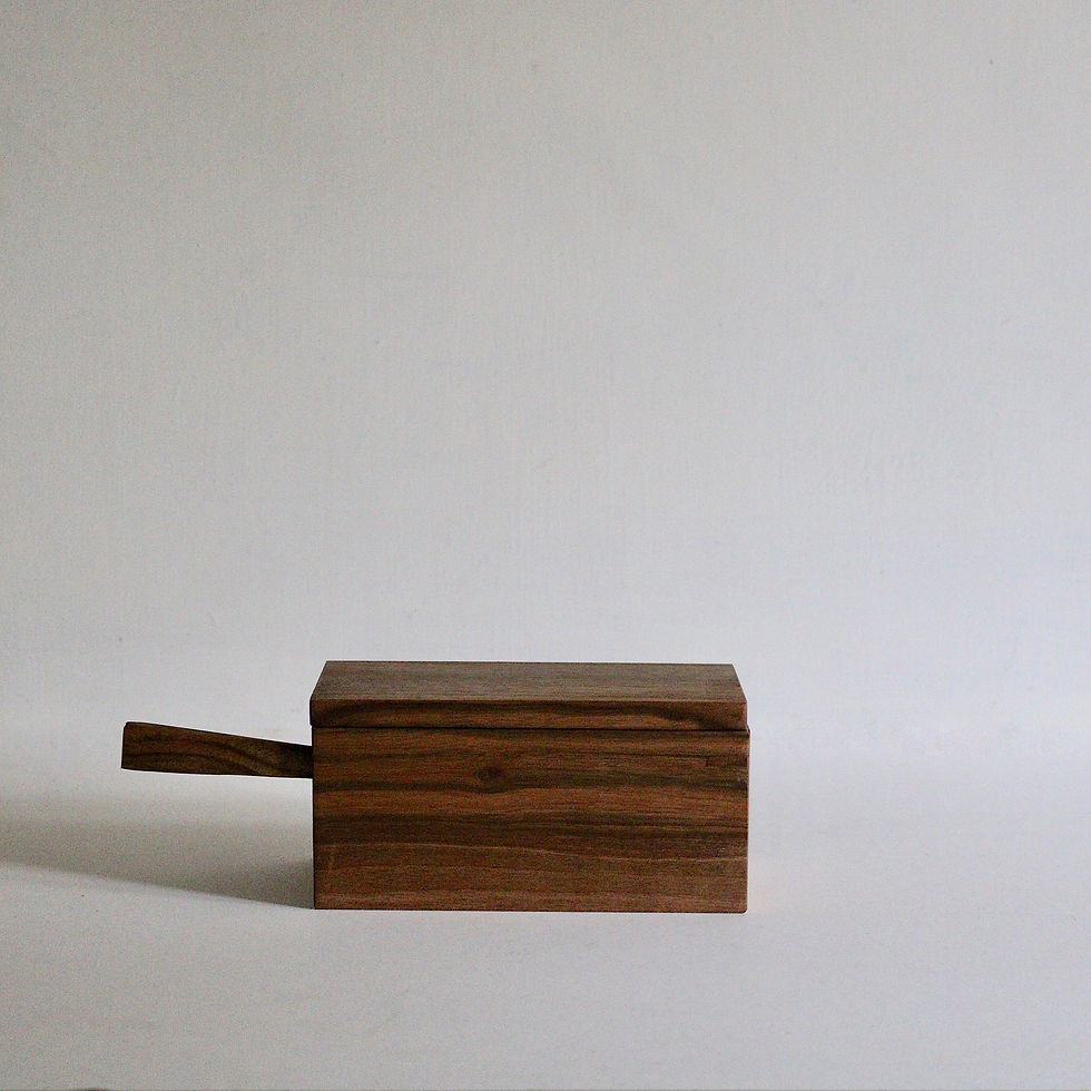 Thumbnail: Butter Box in Walnut with Integral Knife
