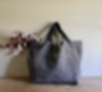 Thumbnail: Reversible Tote Bag in Vintage Linen / Wax Cotton
