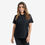 תמונה ממוזערת: FRONT BLACK V LYCRA T-SHIRT ON FEMALE MODEL