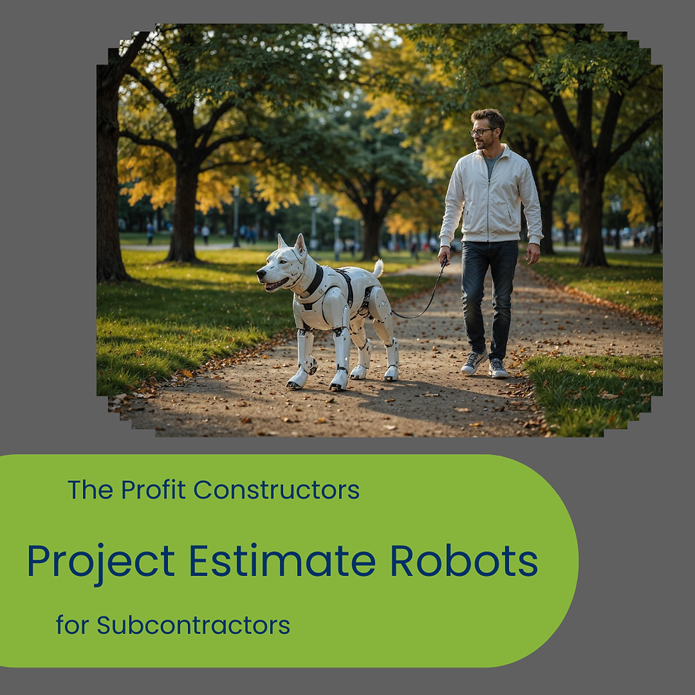 Taming the Robots for Project Estimates in Construction