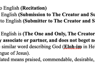 What is submission to The Creator of the Universe?