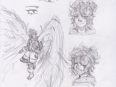 dessin manga personnages de mon univers de Fleurine Marconnet