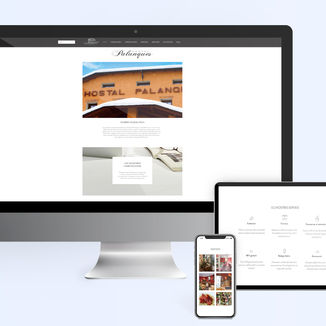 Pàgina web corporativa en format vertical