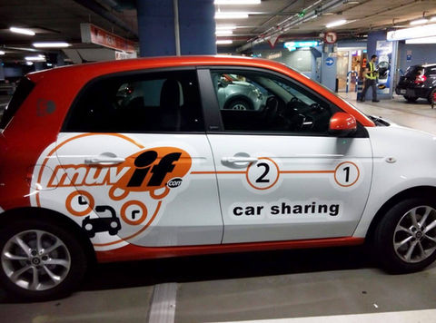 Vinyl sticker for vehicle
