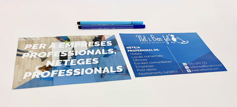 Flyer of 170 gr. with a glossy finish