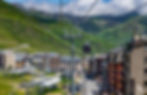 Vista del centro del Pas de la Casa en verano