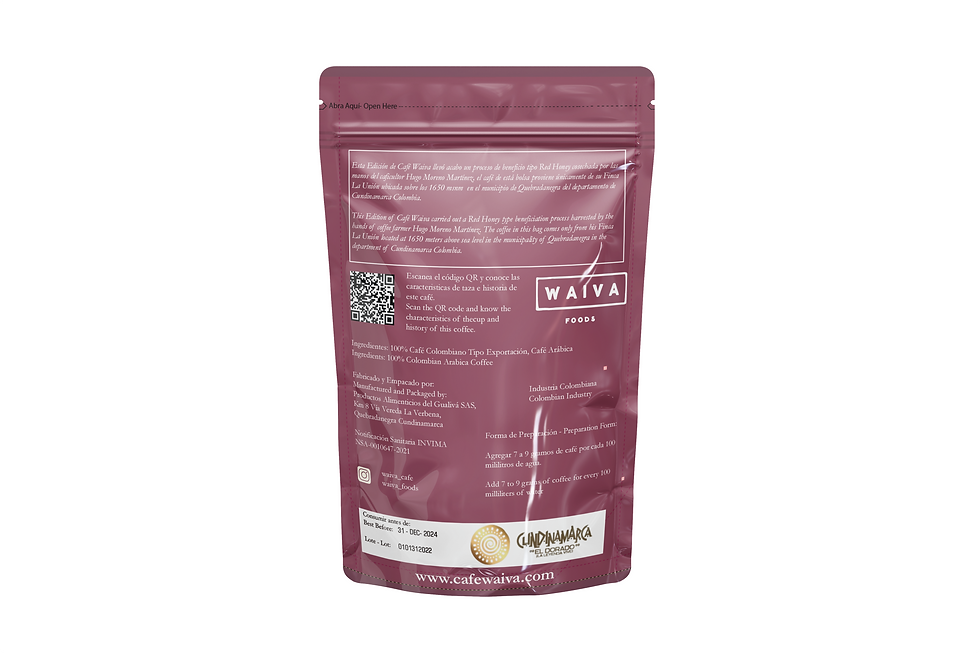 Miniatura: Café Waiva - Red Honey x 340 Gramos