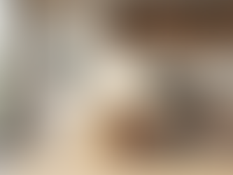 Vue en plongée d’un bureau d’angle en bois clair avec rangements intégrés