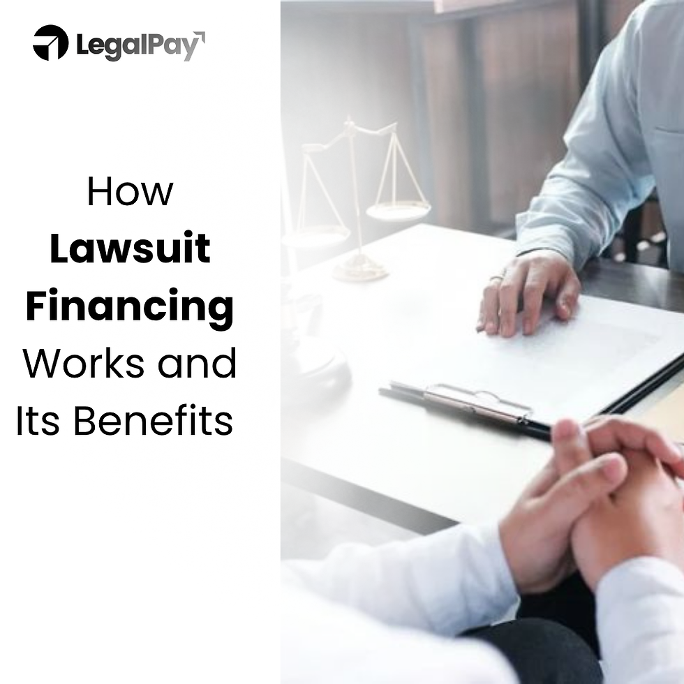 how lawsuit financing works and its benefits