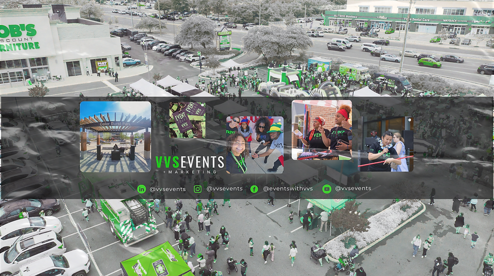 Immersive holiday event with large crowds, branded activations, and festive atmosphere, showcasing the power of experiential marketing for retail and communities.