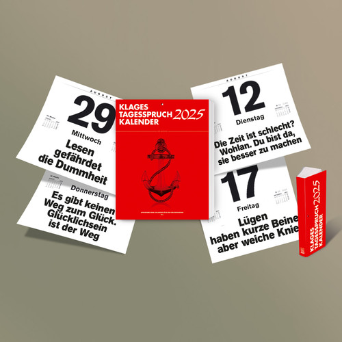 Klages Tagesspruch-Kalender 2025  Sprüchekalender von Klages