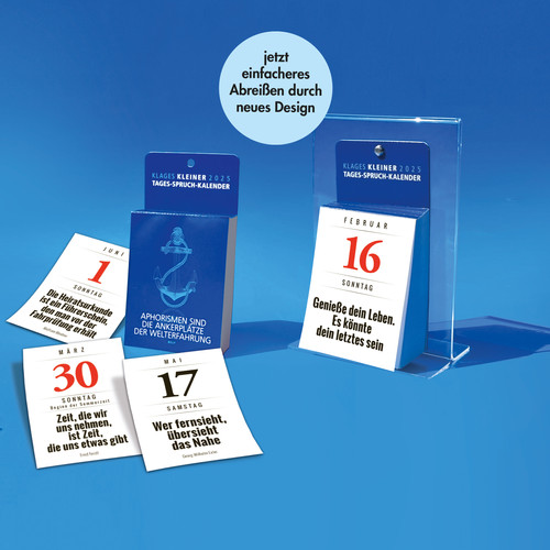 Kleiner Tages-Spruchkalender 2025 | Klages-Kalender