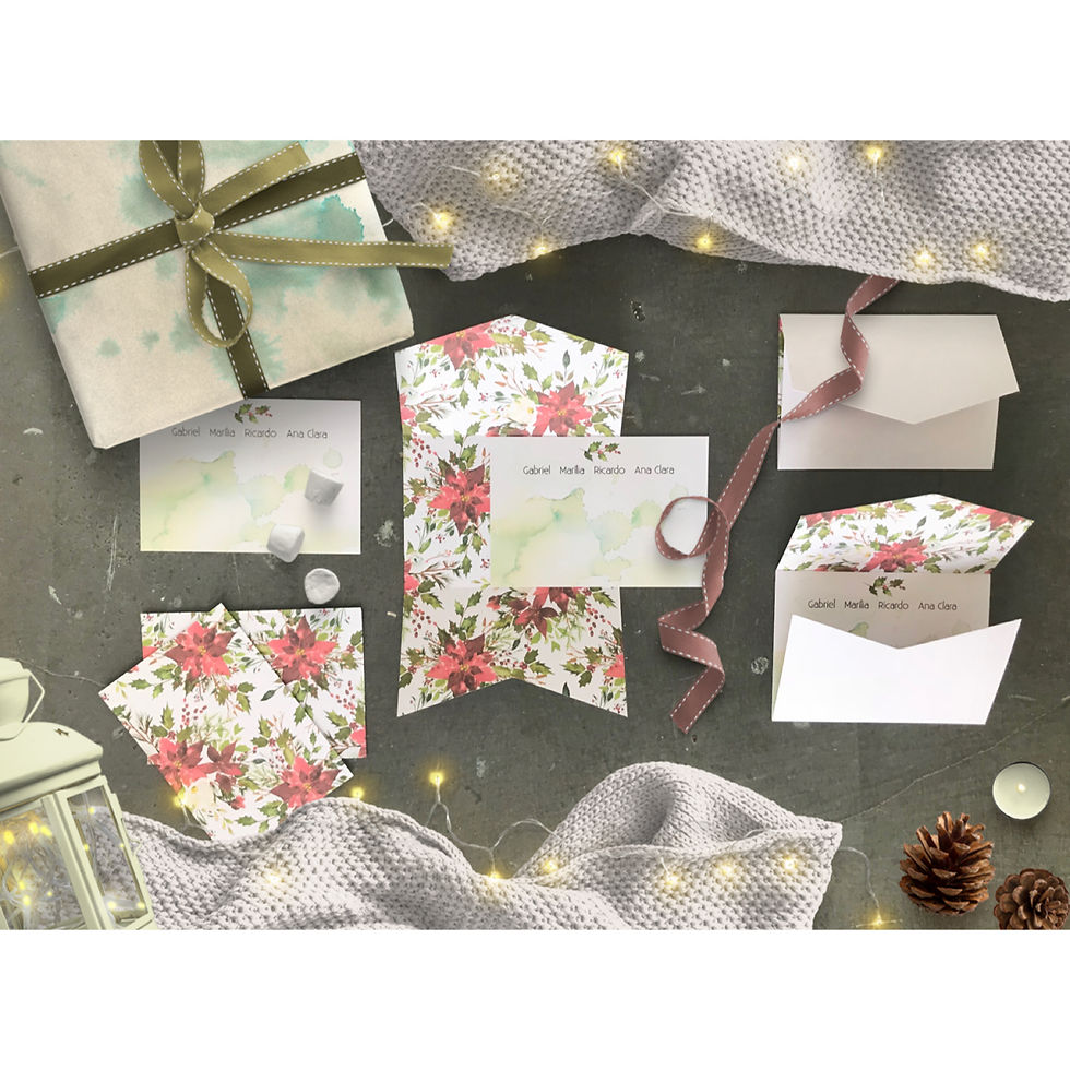 CARTÃO DE AGRADECIMENTO FELIZ NATAL