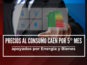 Precios al consumo caen por 5° mes apoyados por Energía y Bienes
