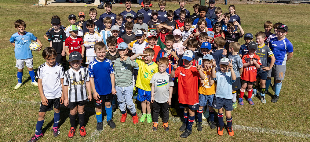 Group of players who attended our school holiday activities located at Bowral Football Club