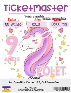 INVITACIONES TICKETMASTER BOLETOS 3