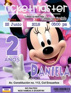INVITACIONES TICKETMASTER BOLETOS 8