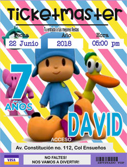 INVITACIONES TICKETMASTER BOLETOS 5