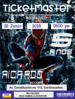 INVITACIONES TICKETMASTER BOLETOS 11